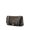 Bolso bandolera Chanel 2.55 Maxi en cuero acolchado negro - 00pp thumbnail