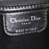Dior shopping bag in black leather and black patent leather - Detail D3 thumbnail