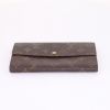 Louis Vuitton Sarah wallet in monogram canvas and brown leather - Detail D4 thumbnail