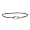 Fred Force 10 small model bracelet in white gold and stainless steel - 00pp thumbnail