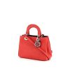 Dior Diorissimo small model shoulder bag in red grained leather - 00pp thumbnail