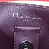 Dior Diorissimo small model shoulder bag in red grained leather - Detail D4 thumbnail