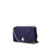 Dior Diorama shoulder bag in royal blue grained leather - 00pp thumbnail
