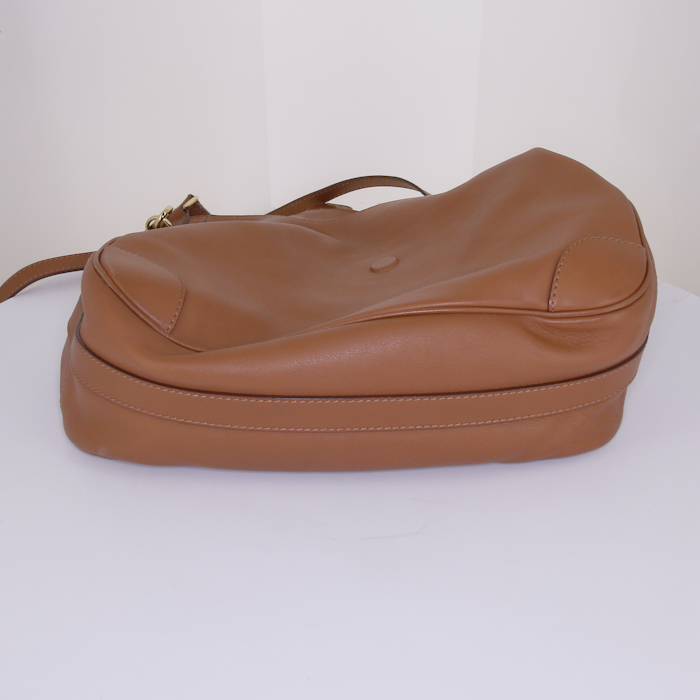 Ralph Lauren handbag in brown leather - Detail D5