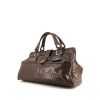 Chloé Elvire handbag in brown ostrich leather - 00pp thumbnail