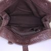 Chloé Elvire handbag in brown ostrich leather - Detail D2 thumbnail