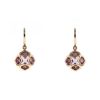 Chopard Impériale Cocktail earrings in pink gold and amethysts - 00pp thumbnail