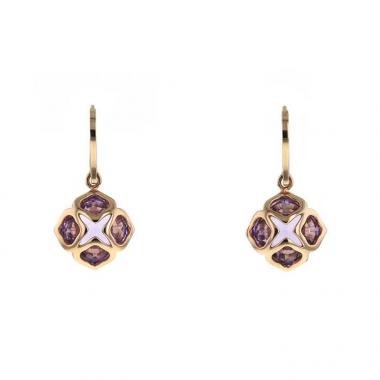 Orecchini Chopard Impériale Cocktail in oro rosa e ametista