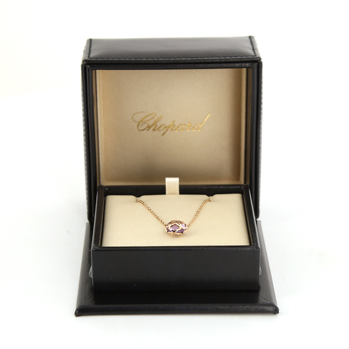 Collana Chopard Impériale Cocktail in oro rosa e ametista - Detail D2