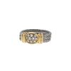 Fred Force 10 1980's ring in yellow gold,  stainless steel and diamonds - 00pp thumbnail