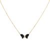 Van Cleef & Arpels Papillon necklace in yellow gold,  onyx and diamonds - 00pp thumbnail