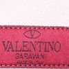Borsa a tracolla Valentino Garavani Rockstud in pelle martellata color crema decorazioni con borchie - Detail D4 thumbnail