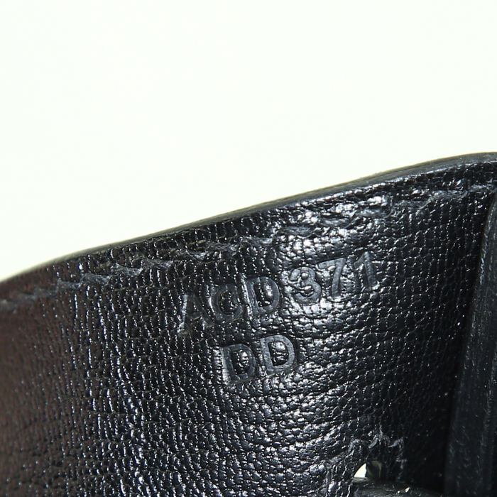 Hermes Birkin 30 cm handbag in black togo leather - Detail D4