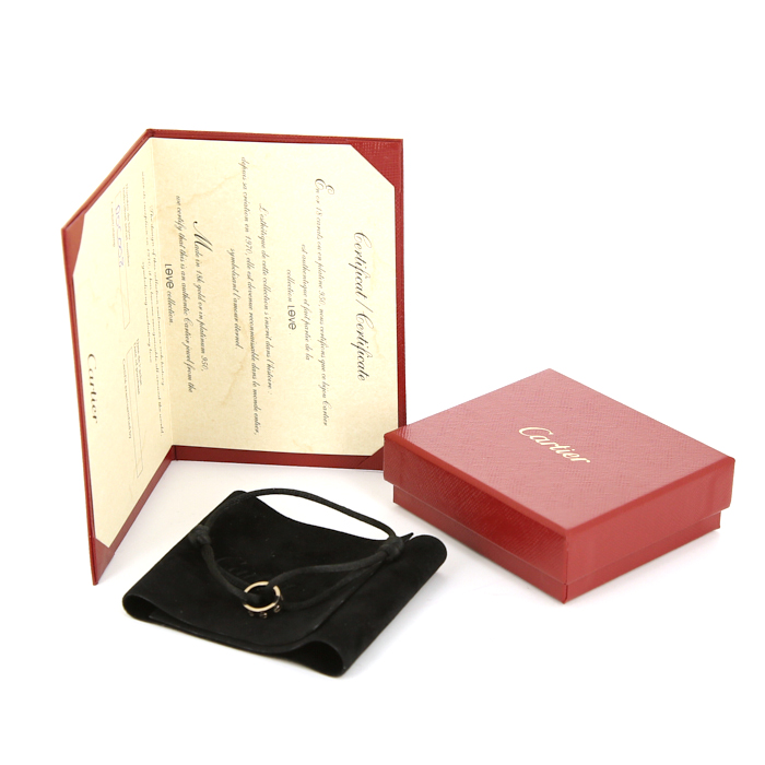 Bracelet Cartier Love en or blanc - Detail D2