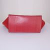 Bolso de mano Celine Trapeze modelo mediano en piel de pitón roja y cuero rojo - Detail D5 thumbnail