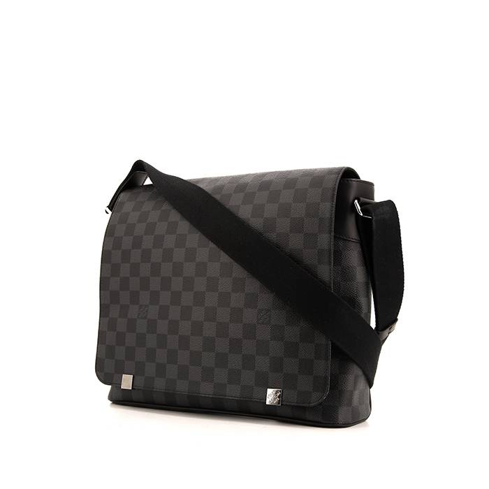 Shop Louis Vuitton DISTRICT Leather Small Shoulder Bag Logo