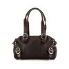 Burberry handbag in brown leather - 360 thumbnail