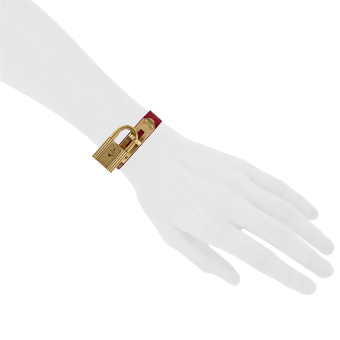 Montre Hermes Kelly-Cadenas en plaqué or Ref :  KE1.210 Vers  2000 - Detail D1