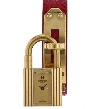 Montre Hermes Kelly-Cadenas en plaqué or Ref :  KE1.210 Vers  2000