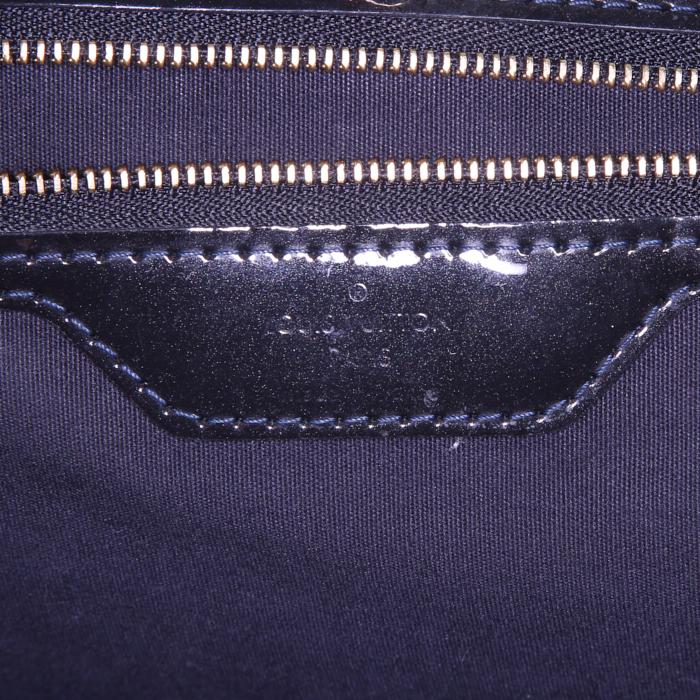 Bolso Cabás Louis Vuitton Wilshire en charol Monogram negro - Detail D3