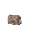 Chanel Boy shoulder bag in bronze quilted leather - 00pp thumbnail