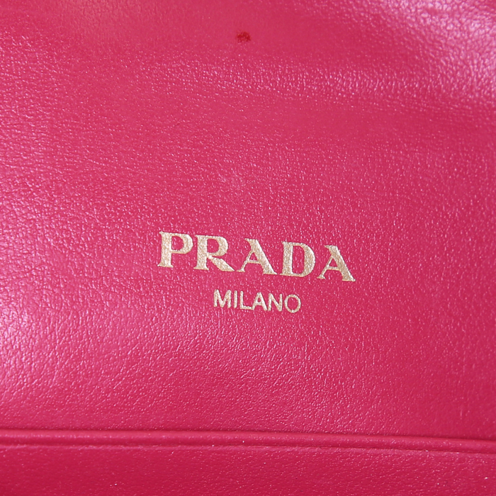 Prada wallet in pink leather - Detail D3