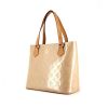 Louis Vuitton Houston handbag in beige monogram patent leather and natural leather - 00pp thumbnail
