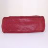 Fendi shopping bag in red grained leather - Detail D5 thumbnail