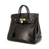 Hermes Haut à Courroies handbag in black box leather - 00pp thumbnail