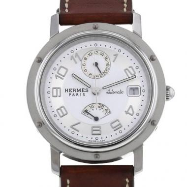 Reloj Hermes Clipper de acero Ref :  CL2.810 Circa  2000