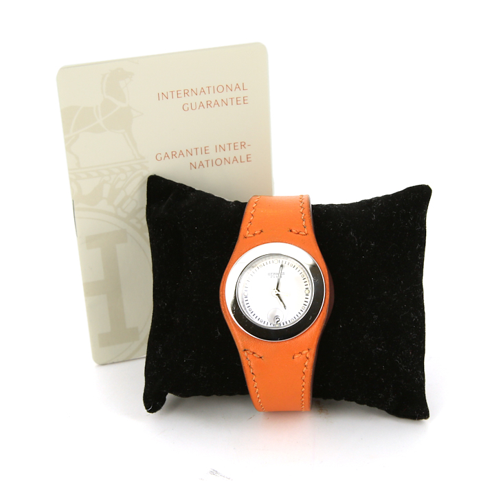 Orologio Hermes Harnais in acciaio Ref :  HA3.210 Circa  2006