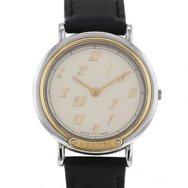 Hermès Météore watch in gold plated and stainless steel Circa  1990