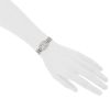 Cartier Mini Baignoire  in white gold Ref: Cartier - 2369  Circa 1990 - Detail D1 thumbnail