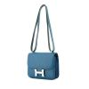 Hermes Constance mini handbag in blue epsom leather - 00pp thumbnail