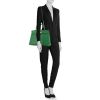 Hermes Kelly 35 cm handbag in green Ardenne leather - Detail D1 thumbnail
