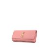 Pochette Yves Saint Laurent Chyc en cuir grainé rose - 00pp thumbnail
