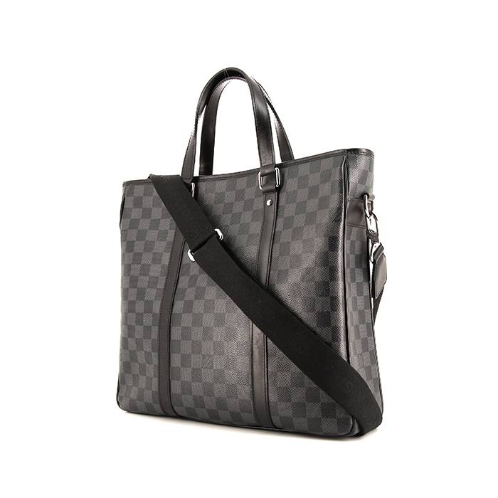 Louis Vuitton Black Damier Infini Dragonne Bag Charm Grey Cloth Metal  ref.305740 - Joli Closet
