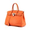 Hermes Birkin 30 cm handbag in orange Swift leather - 00pp thumbnail