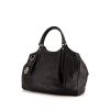 Gucci shopping bag in black monogram leather - 00pp thumbnail