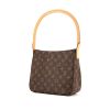 Louis Vuitton Looping small model handbag in brown monogram canvas and natural leather - 00pp thumbnail