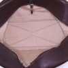 Borsa da viaggio Hermes Victoria in tela marrone e pelle togo marrone - Detail D2 thumbnail