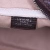 Hermes Victoria travel bag in brown canvas and brown togo leather - Detail D3 thumbnail