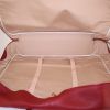 Hermès travel bag in beige coated canvas and red togo leather - Detail D2 thumbnail