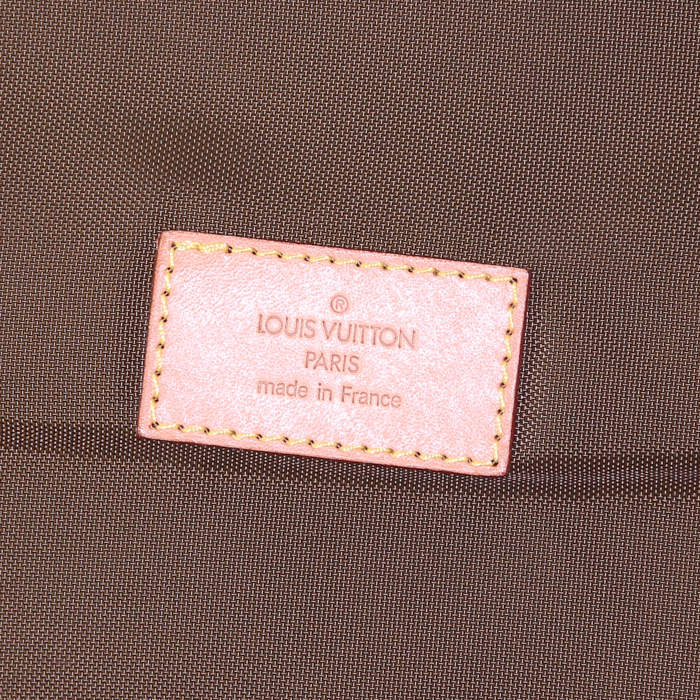 Porta abiti Louis Vuitton in tela monogram e pelle naturale - Detail D4