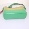 Chanel Gabrielle  shoulder bag in green and pink leather and yellow suede - Detail D5 thumbnail