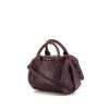 Alexander Wang Rocco handbag in purple Raisin grained leather - 00pp thumbnail