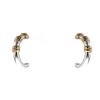 Lalaounis earrings for non pierced ears in silver and yellow gold - 00pp thumbnail