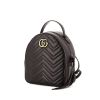 Gucci GG Marmont backpack in black quilted leather - 00pp thumbnail