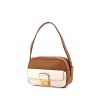 Miu Miu handbag in brown and white leather - 00pp thumbnail