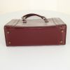 Hermes Drag handbag in burgundy box leather - Detail D4 thumbnail